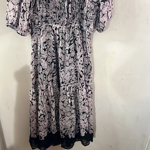 By Anthropologie Squareneck Smocked Midi Dress NWOT Size M and L - Picture 9 of 13
